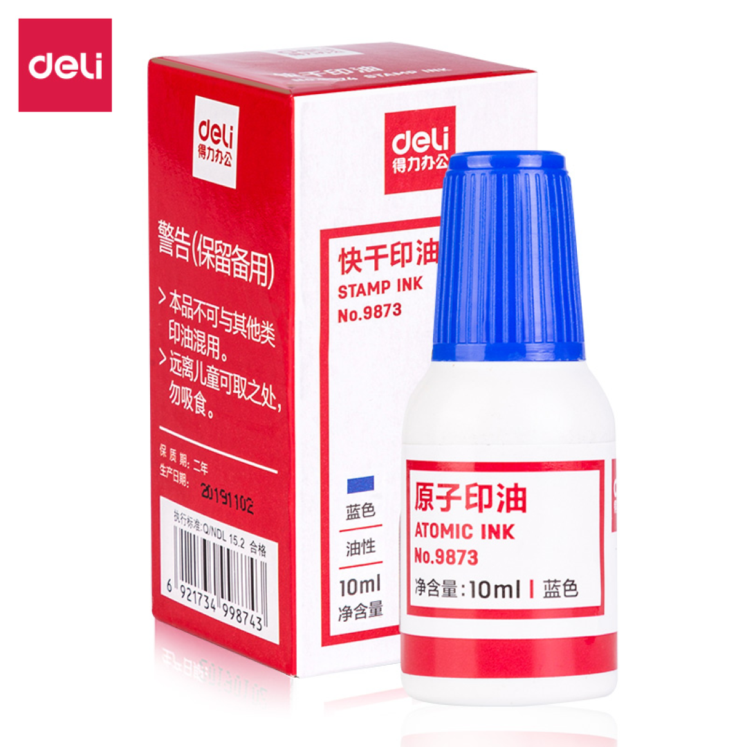DELI STAMP PAD INK 60ML 9871